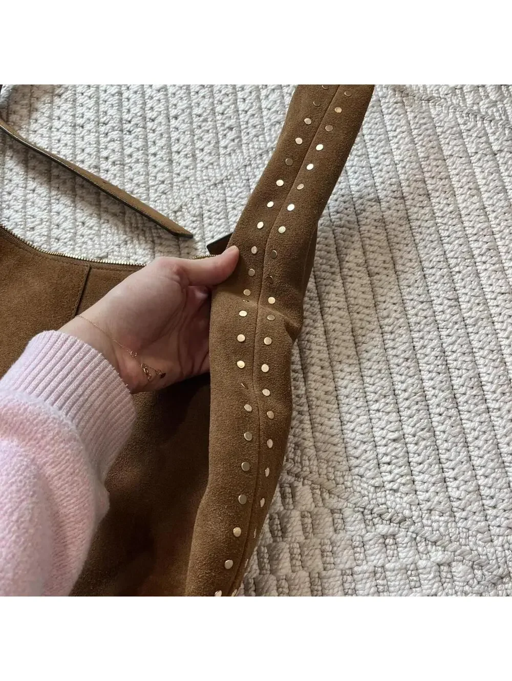 Madewell Essential Curve Shoulder Bag in Aged Cognac - Picture 7 of 10